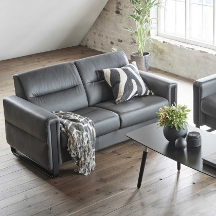 Stressless Fiona 2 Seater Sofa with Wood Arms
