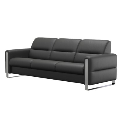 Stressless Fiona 3 Seater Sofa with Steel Arms