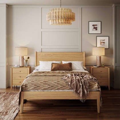 Paterson Natural Panelled Bedframe Paterson Natural Panelled Bedframe