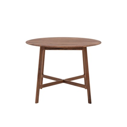 Jacobsen Walnut Round Dining Table