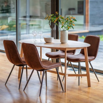 Jacobsen Oak Oval Dining Table