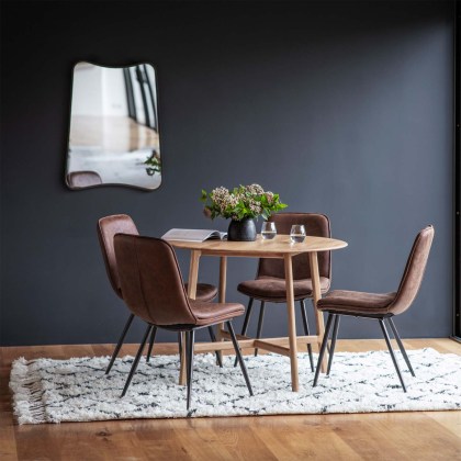Jacobsen Oak Round Dining Table