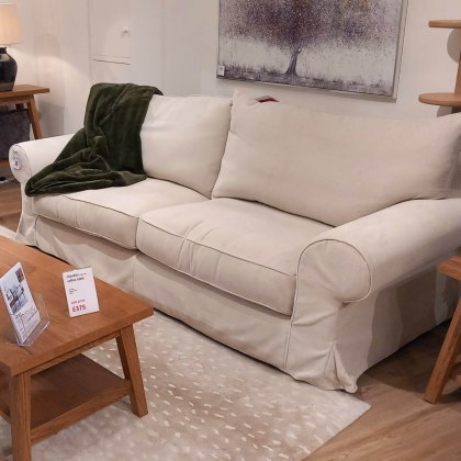 Showroom Clearance: Collins & Hayes Lavinia Large Loose Cover Sofa, Major Chair & Border Footstool