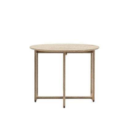 Cadoc Smoked Oak Folding Dining Table