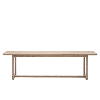 Cadoc Smoked Oak Dining Bench