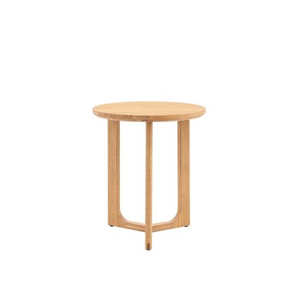 Cadoc Natural Oak Side Table