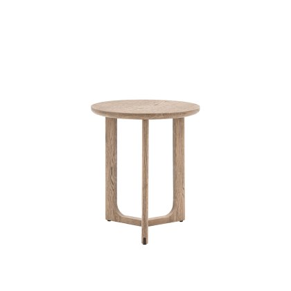 Cadoc Smoked Oak Side Table