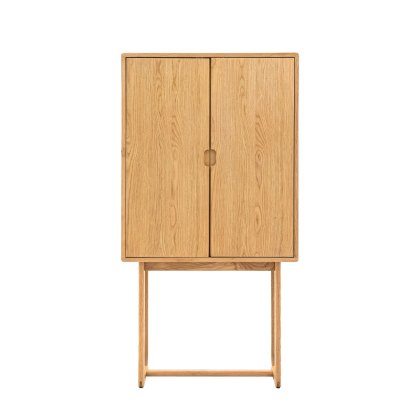 Cadoc Natural Oak Cocktail Cabinet