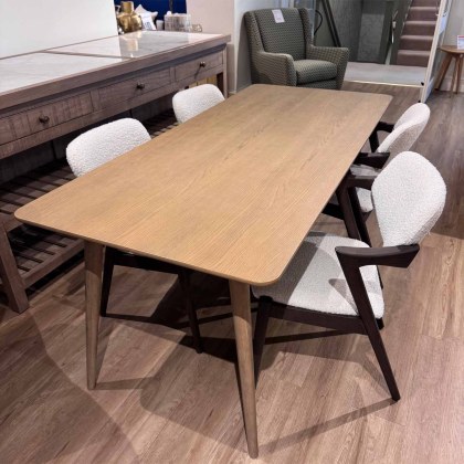 Showroom Clearance: Tabula 180cm Dining Table & 4x Amarante Dining Chairs