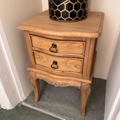 Showroom Clearance: Elodie 2 Drawer Bedside Chest