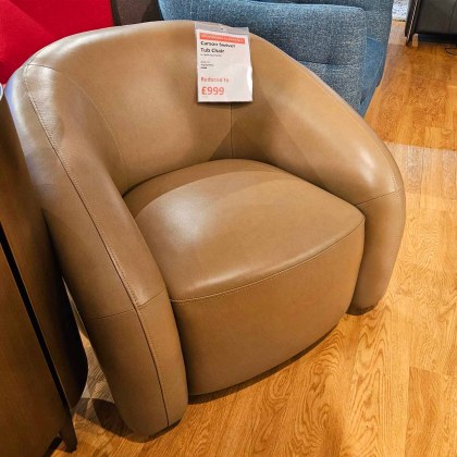 Showroom Clearance: Carson Swivel Tub Chair in Taupe