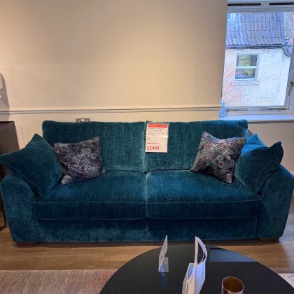 Showroom Clearance: McKenna 3 Seater Sofa, Cuddler & Designer Footstool Showroom Clearance: McKenna 3 Seater Sofa, Cuddler & Designer Footstool