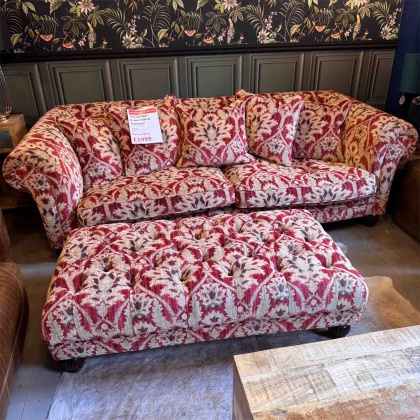 Showroom Clearance: Tetrad Elgar Grand Sofa & Footstool