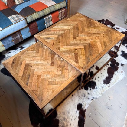 Showroom Clearance: STIN057 Chevron Set of 2 Tables