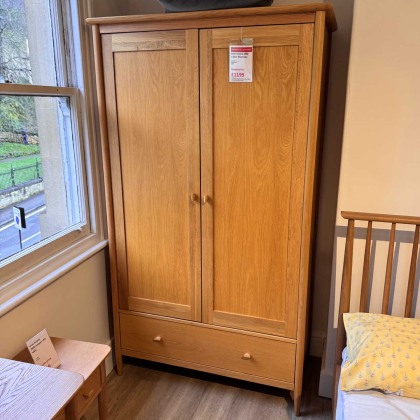 Showroom Clearance: Ercol Teramo 2686 2 Door Wardrobe Showroom Clearance: Ercol Teramo 2686 2 Door Wardrobe