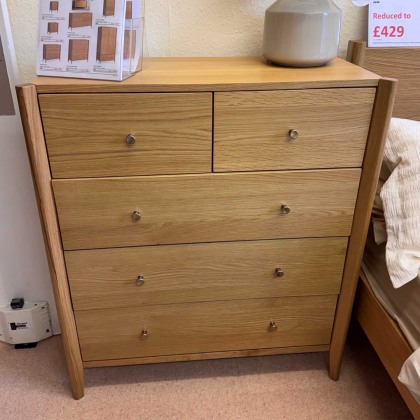 Showroom Clearance: Paterson Natural 2+3 Drawer Chest Showroom Clearance: Paterson Natural 2+3 Drawer Chest