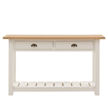 Ethan White 2 Drawer Console Table Ethan White 2 Drawer Console Table