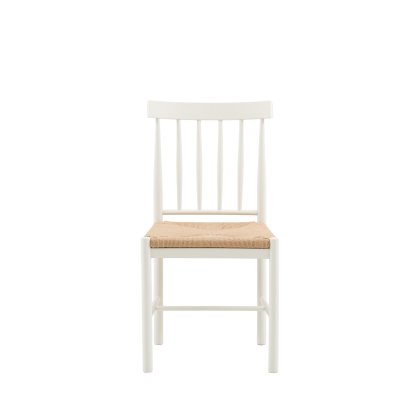 Ethan White Dining Chair with Woven Seat (Pair of 2) Ethan White Dining Chair with Woven Seat (Pair of 2)