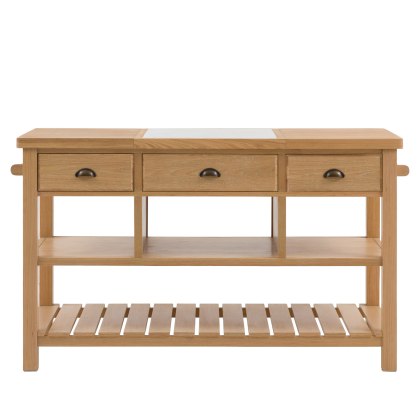 Ethan Oak Kitchen Island