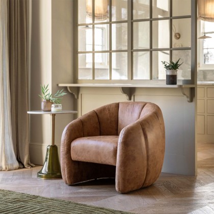 Bagnoli Leather Tub Chair