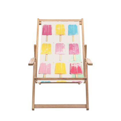 Clevedon Deck Chair in Ice Lollies