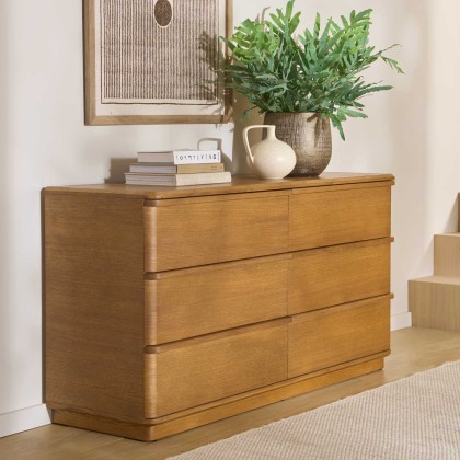 Albany 3+3 Drawer Wide Chest