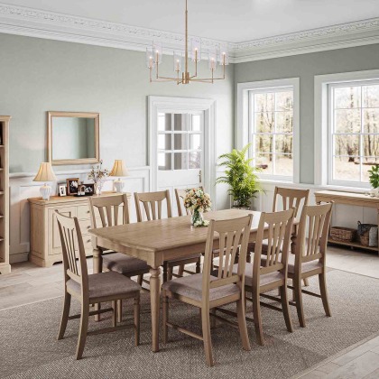 Bideford Oak Medium Extending Dining Table Bideford Oak Medium Extending Dining Table