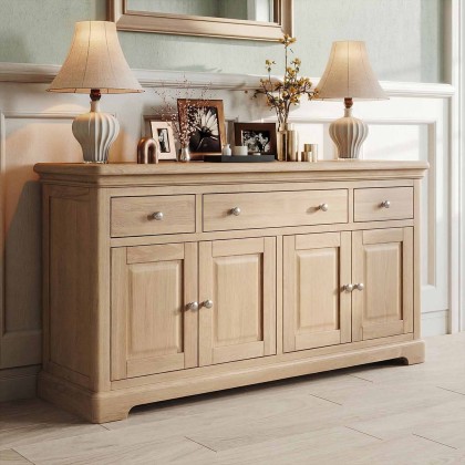 Bideford Oak 4 Door 3 Drawer Sideboard Bideford Oak 4 Door 3 Drawer Sideboard