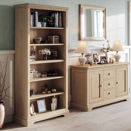 Bideford Oak 6ft High Bookcase Bideford Oak 6ft High Bookcase