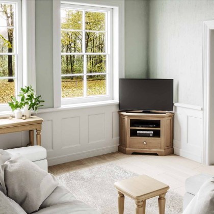 Bideford Oak Corner TV Unit Bideford Oak Corner TV Unit