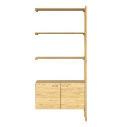 Hannay 2 Door Single Bookcase Extension Unit