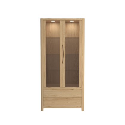 Bergen Oak Tall Display Unit Bergen Oak Tall Display Unit