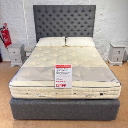 Showroom Clearance: 5ft Herald Superb Mattress, 2+2 Drw Divan Base, Cullompton Statement Height HB Showroom Clearance: 5ft Herald Superb Mattress, 2+2 Drw Divan Base, Cullompton Statement Height HB