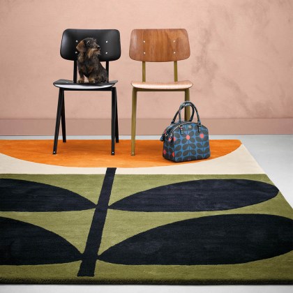 Orla Kiely Rug - Stem Black Orla Kiely Rug - Stem Black