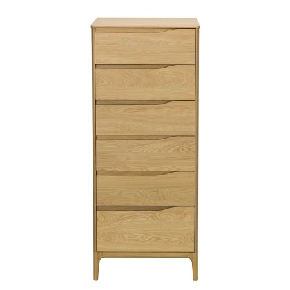 Ercol Rimini 6 Drawer Tall Chest