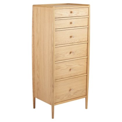 Ercol Winslow 6 Drawer Tall Chest