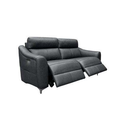 G Plan Monza 3 Seater Electric Double Recliner Sofa with USB