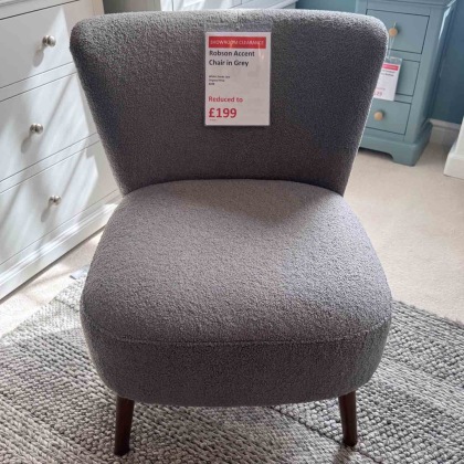 Showroom Clearance: Robson Occasional Chair in Grey