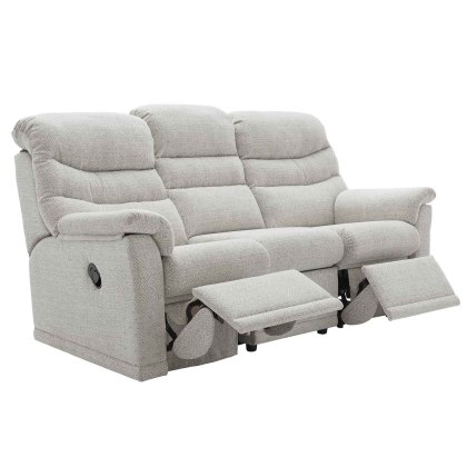 G Plan Malvern 3 Seater Manual Double Recliner Sofa (3 Seat Cushions)