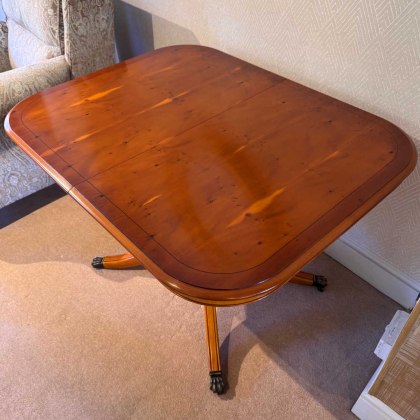 Showroom Clearance: Bradley Yew 967 Dining Table & 4x 968 Dining Chairs