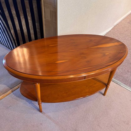 Showroom Clearance: Bradley Yew 376 Oval Coffee Table