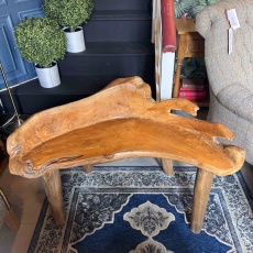 Showroom Clearance: LW89 Chunky Teak Chaise Bench