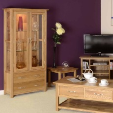 Lynton Oak Coffee Table with Drawers