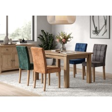 Lynton Oak Stitch Back Upholstered Dining Chair