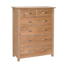 Lynton Oak 2+4 Combination Drawer Chest Lynton Oak 2+4 Combination Drawer Chest