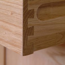 Lynton Oak Double Pedestal Dressing Table