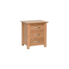 Lynton Oak 3 Drawer Bedside Chest Lynton Oak 3 Drawer Bedside Chest