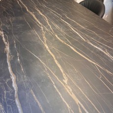 Showroom Clearance: Bontempi Delta 250cm Dining Table & 4x Drop Leather Dining Chairs