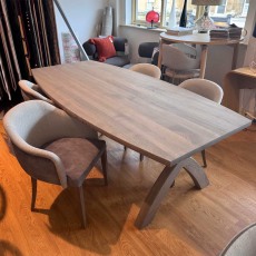 Showroom Clearance: Eriksen 230cm Solid Wood Dining Table & 4x Leiria Dining Chairs Showroom Clearance: Eriksen 230cm Solid Wood Dining Table & 4x Leiria Dining Chairs