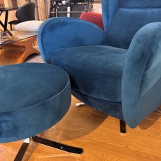 Showroom Clearance: Fama Romeo Swivel Chair & Stool